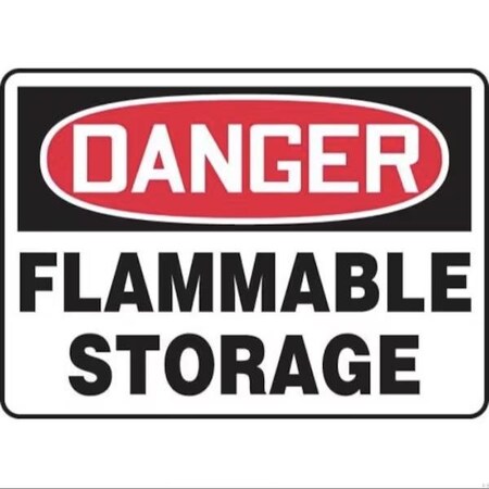 Accuform OSHA DANGER SAFETY SIGN FLAMMABLE MCHG055VS MCHG055VS